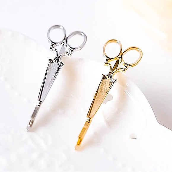 ⚜️[𝟯/$𝟭𝟴]⚜️Silver Scissors Hairpin NEW - Picture 6 of 9